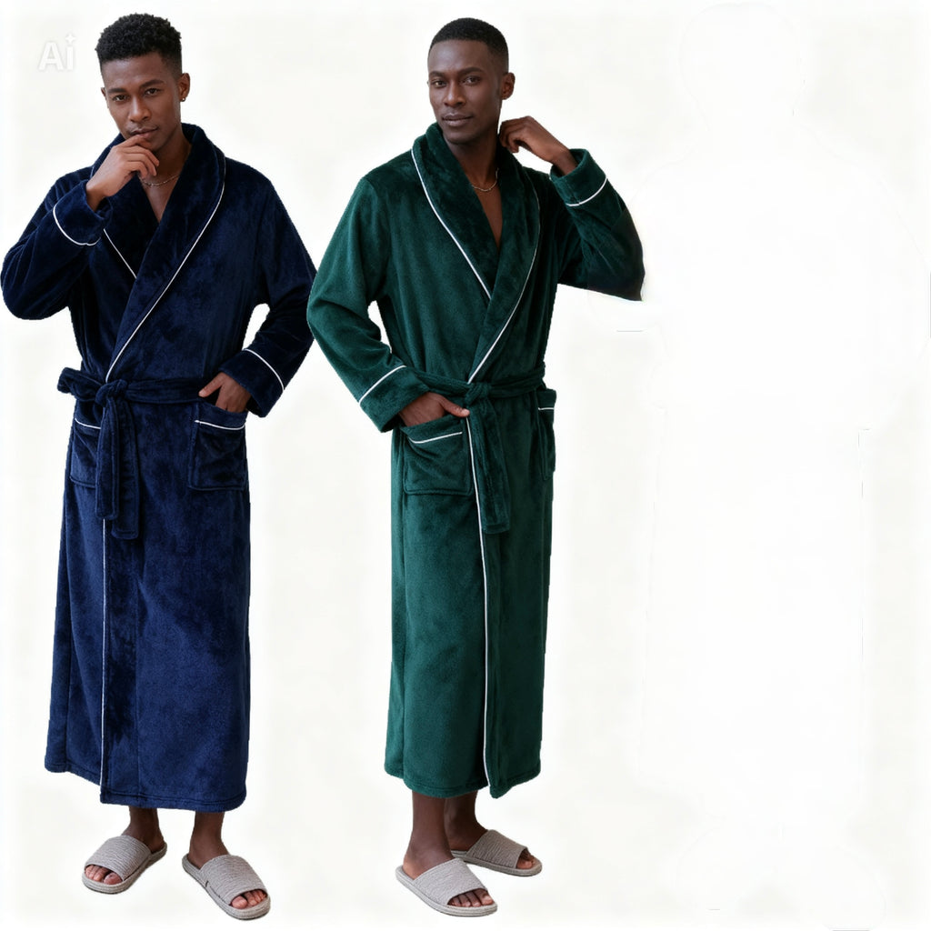 Double-Fleece Lounge Gown