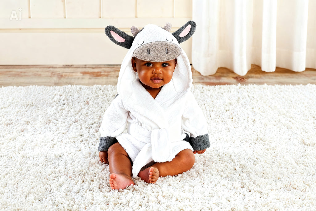 Cute Cartoon Animal Baby Bathrobe